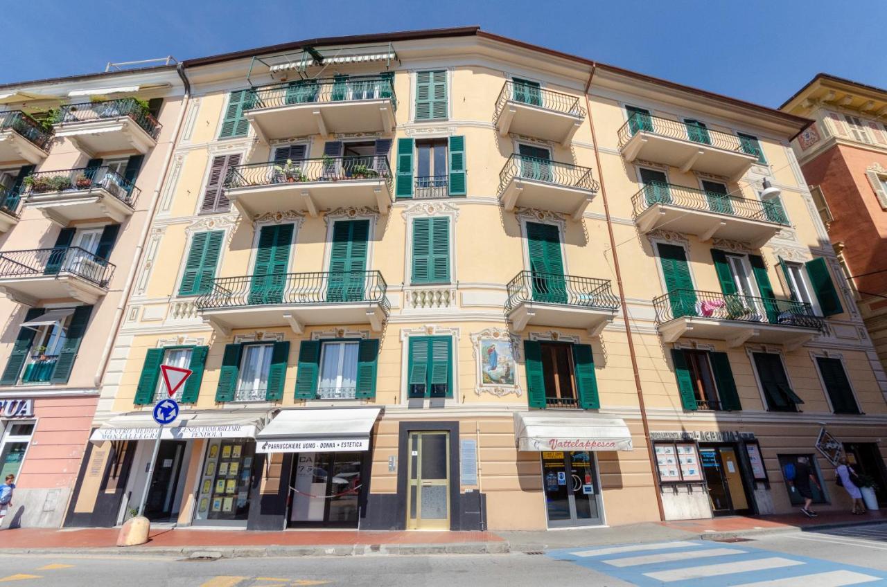 Alla Casa Rosa Al Mare- Centrale A Di Fronte Al Mare- Emozionante- Garage Privato Gratuito A 800 Mt- Aria Condizionata-Wifi Rapallo Bagian luar foto