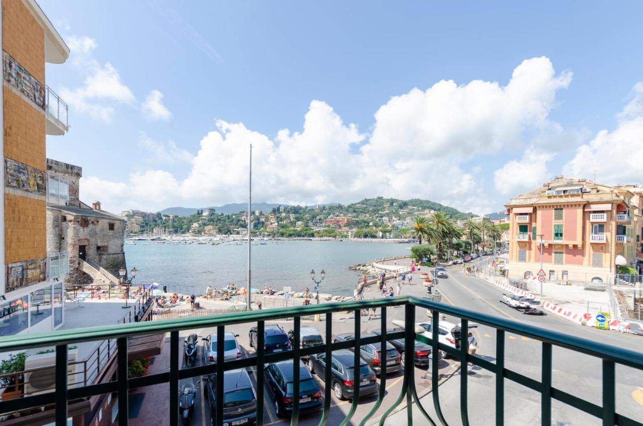 Alla Casa Rosa Al Mare- Centrale A Di Fronte Al Mare- Emozionante- Garage Privato Gratuito A 800 Mt- Aria Condizionata-Wifi Rapallo Bagian luar foto