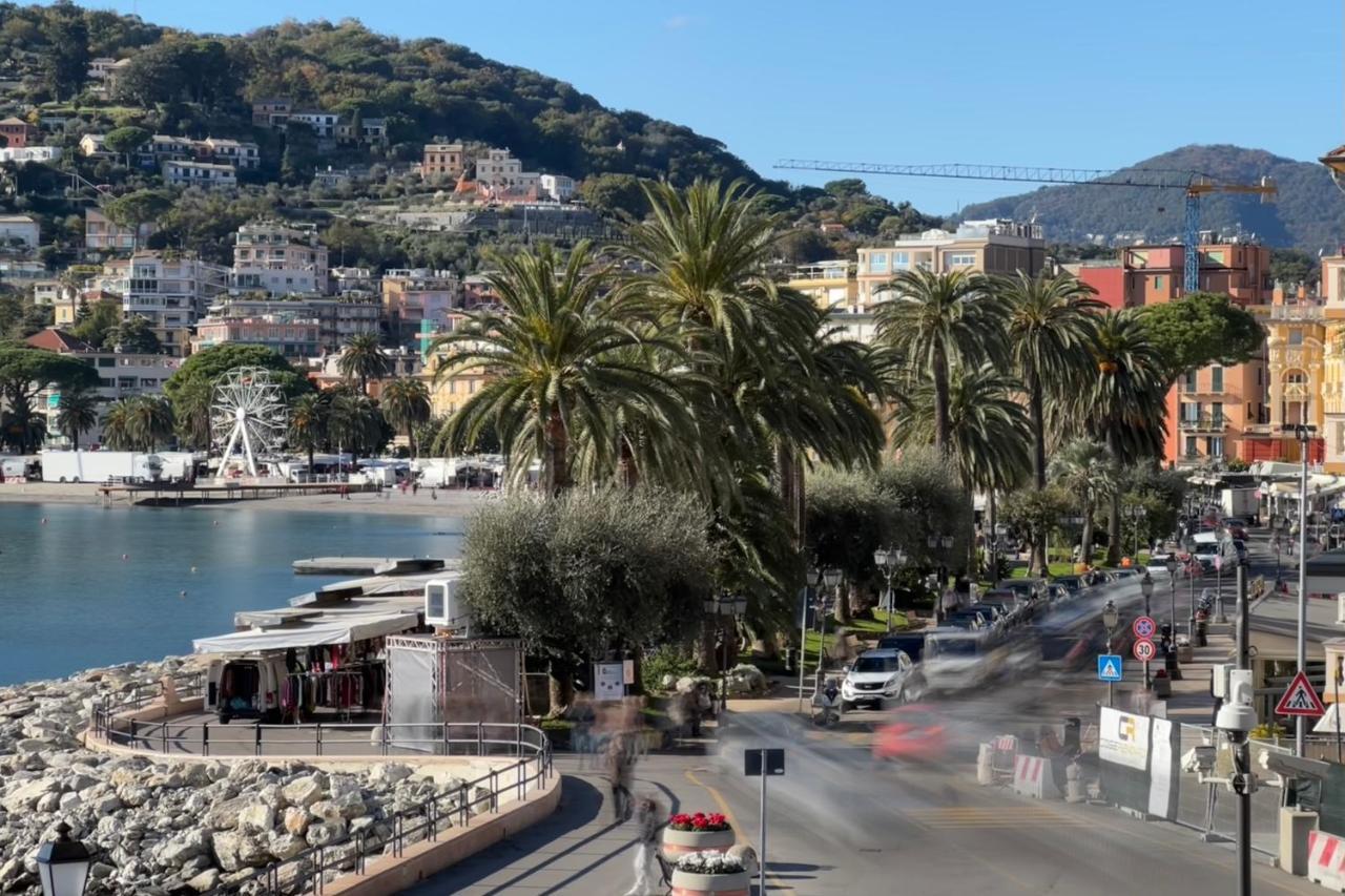 Alla Casa Rosa Al Mare- Centrale A Di Fronte Al Mare- Emozionante- Garage Privato Gratuito A 800 Mt- Aria Condizionata-Wifi Rapallo Bagian luar foto