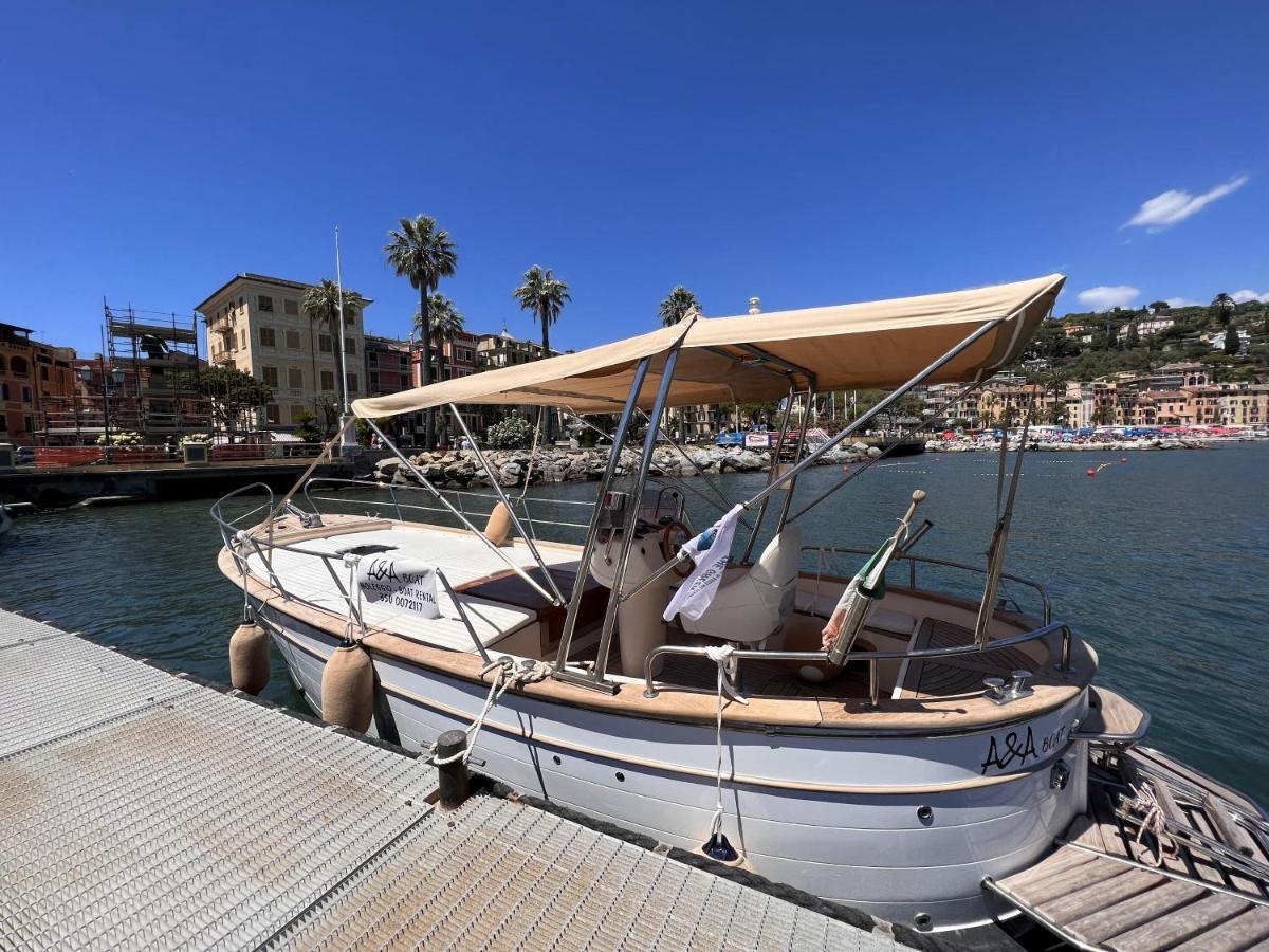 Alla Casa Rosa Al Mare- Centrale A Di Fronte Al Mare- Emozionante- Garage Privato Gratuito A 800 Mt- Aria Condizionata-Wifi Rapallo Bagian luar foto